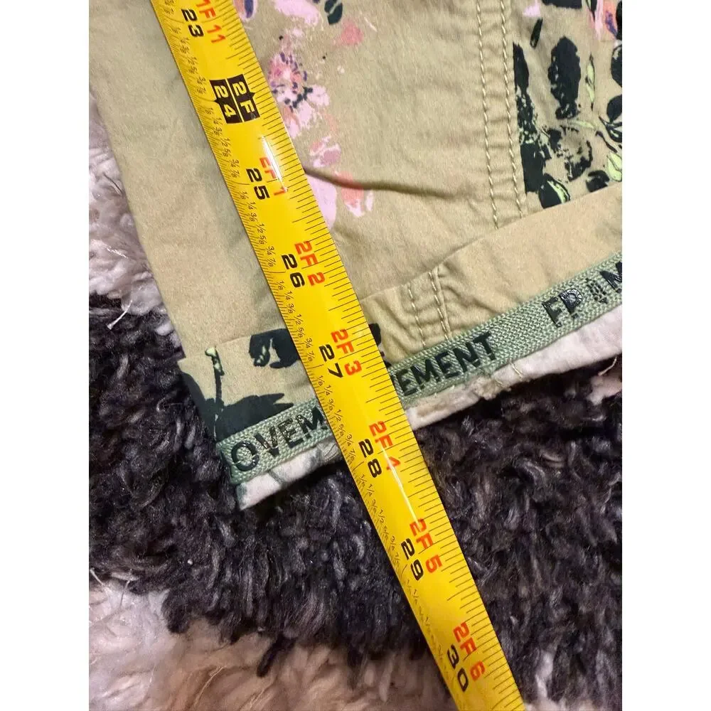 Free People FP Movement Mesmerize Floral Cargo Pants Size XS